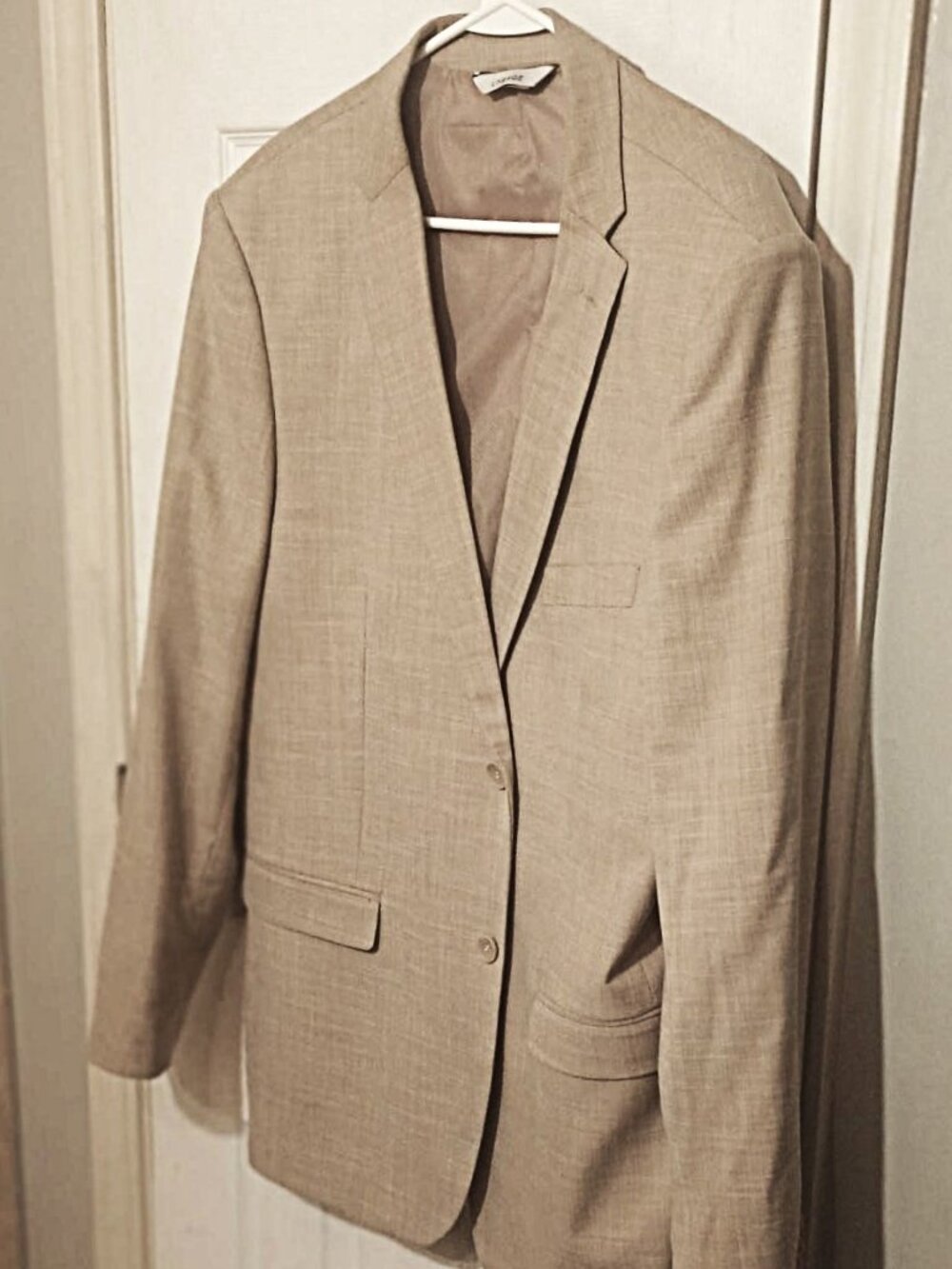 Lineage Men Cream Color Blazer Only 46L
